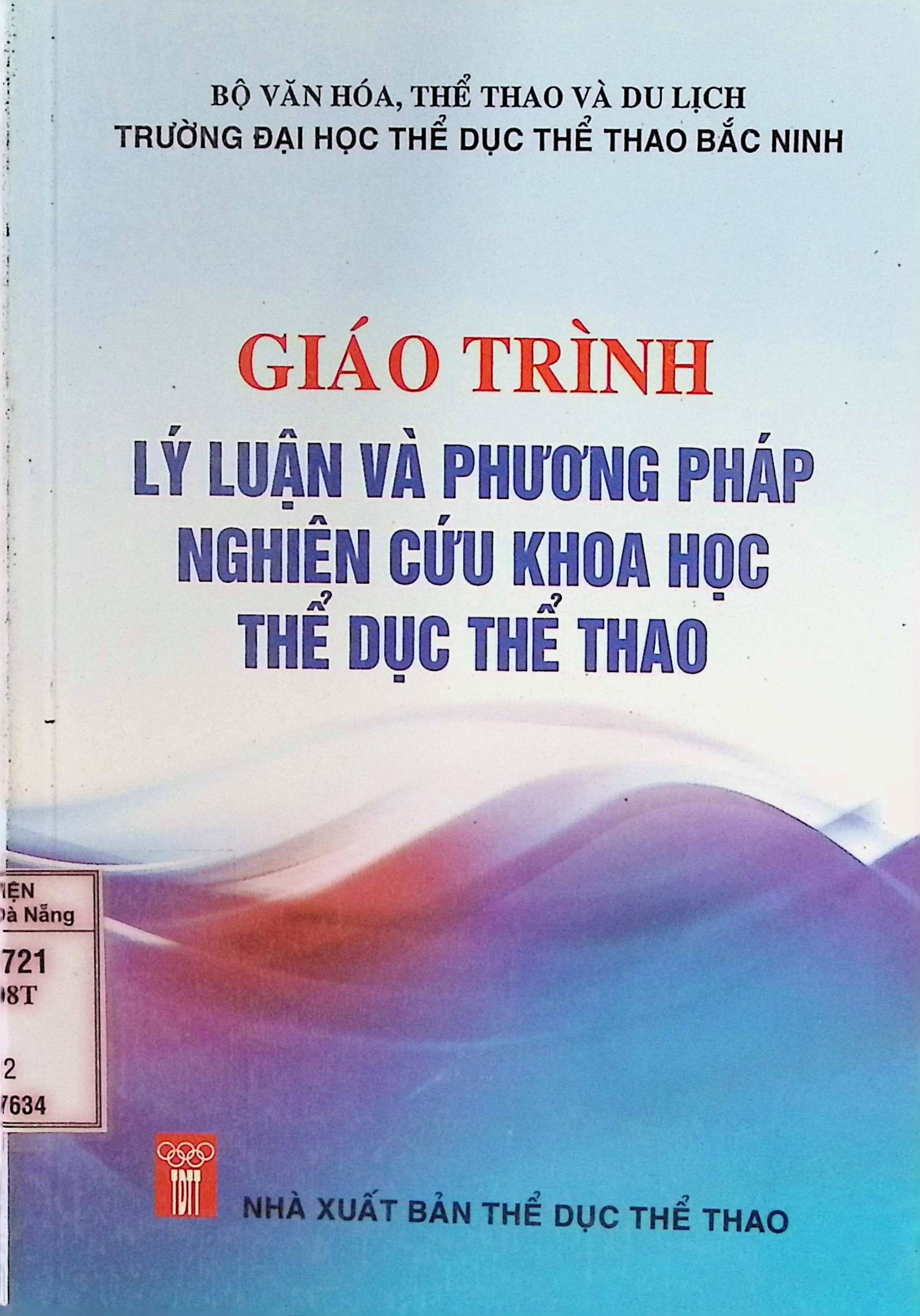 Giáo trình Lý luận và phương pháp Nghiên cứu khoa học Thể dục Thể thao