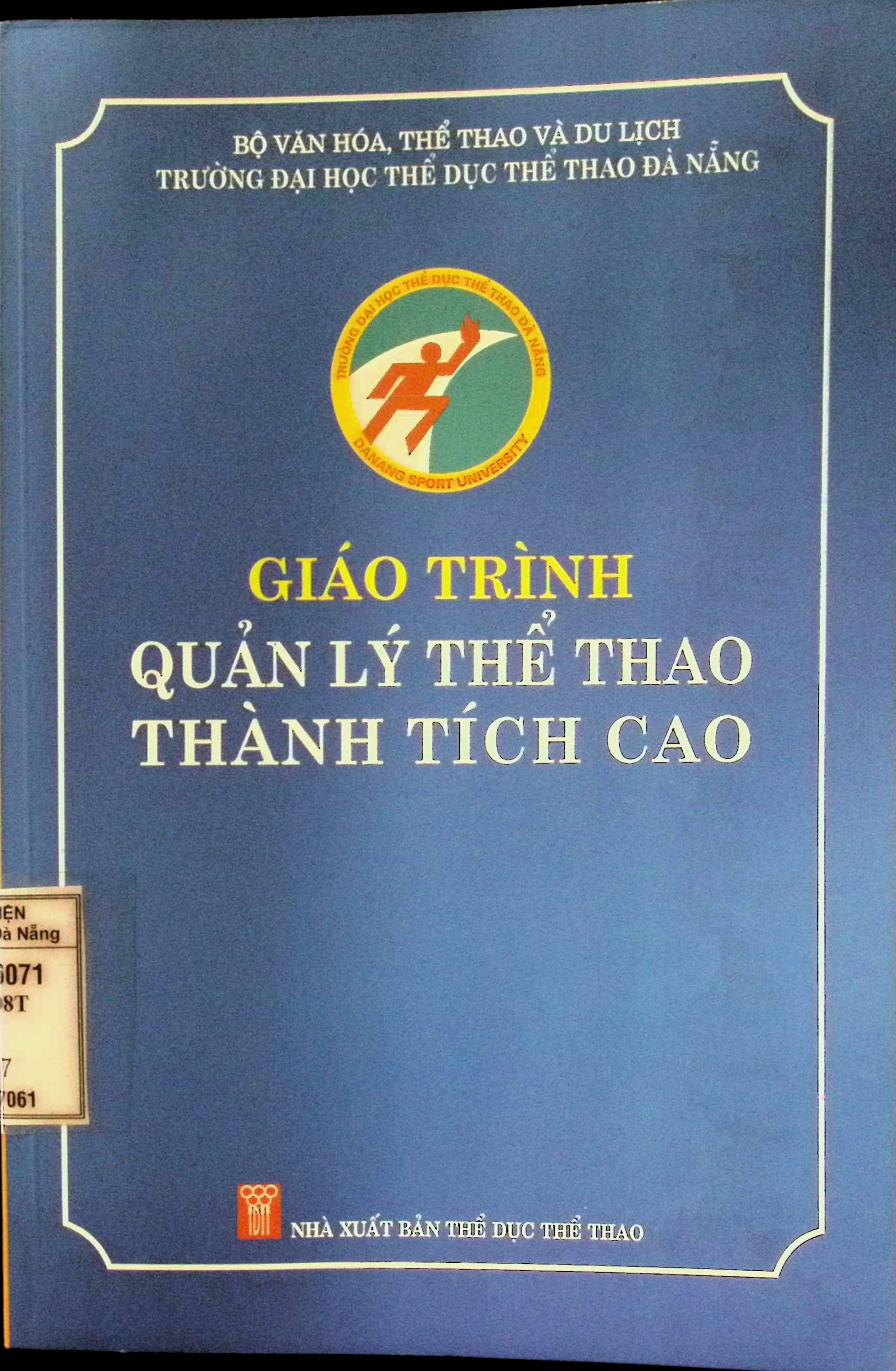 Giáo trình Quản lý Thể dục Thể thao Thành tích cao