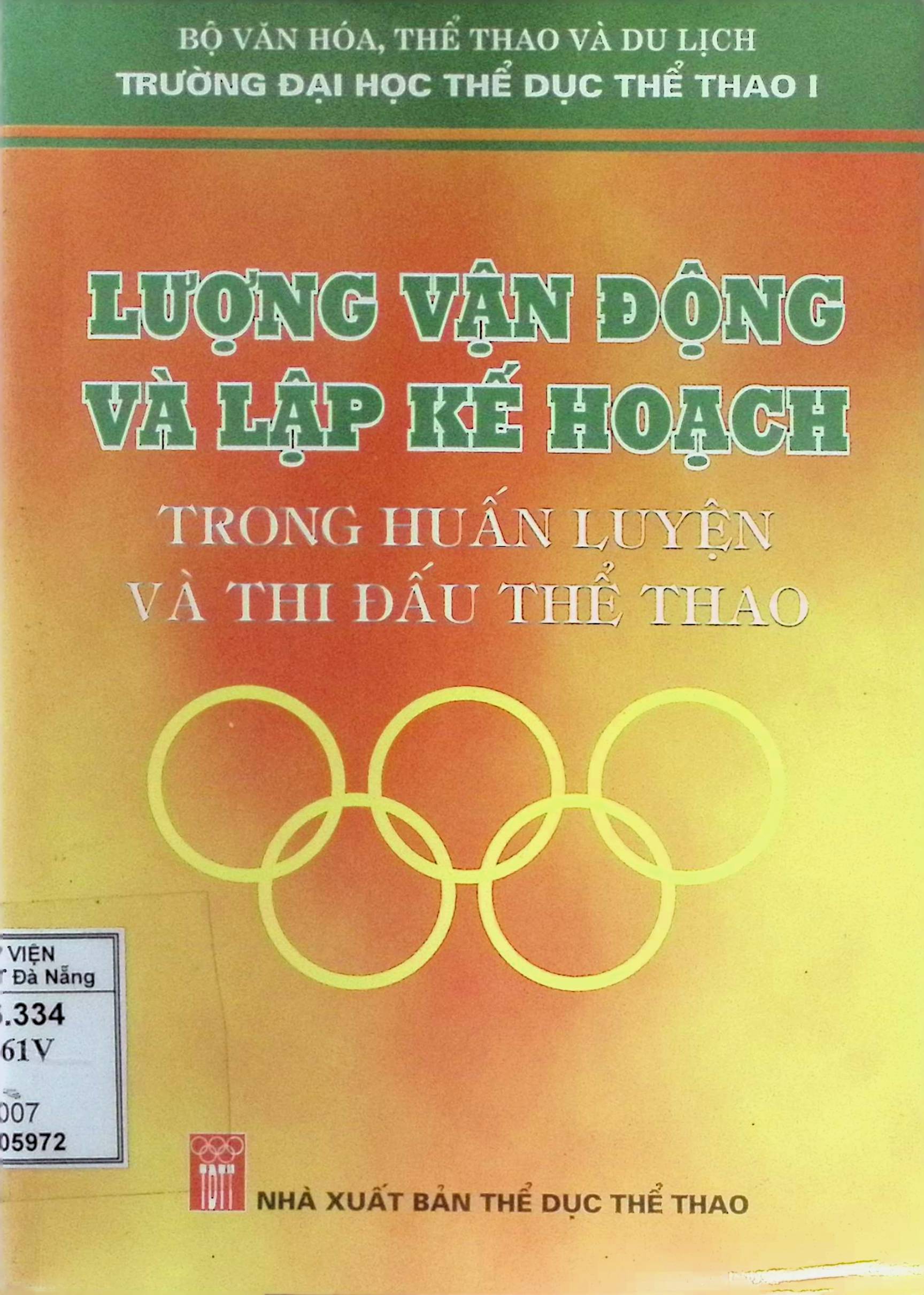 Lượng vận động và lập kế hoạch trong huấn luyện và thi đấu thể thao