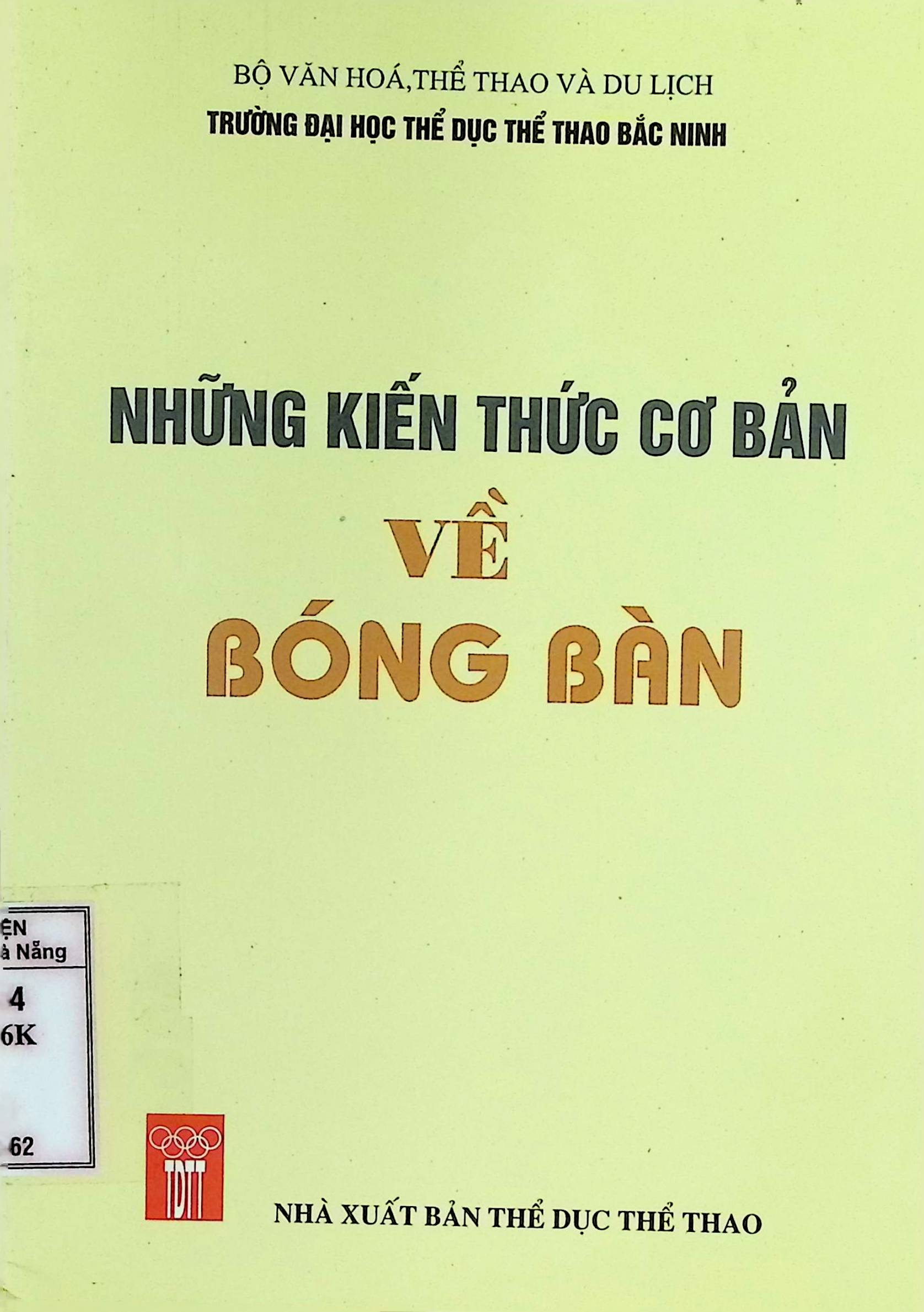 Những kiến thức cơ bản về Bóng bàn